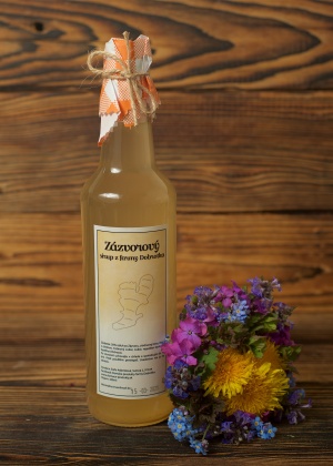 sirup zo zazvoru z farmy dobrotka